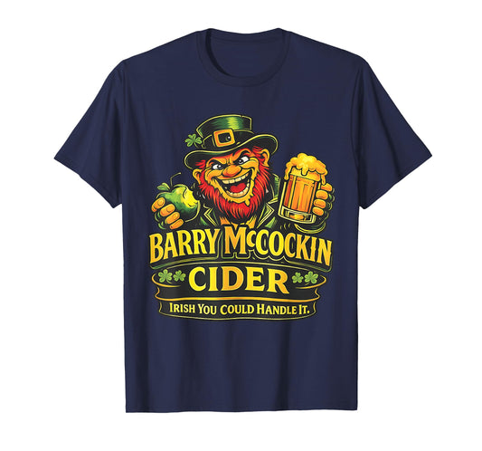 Barry McCockiner McConconner Irish Pub Funny Saint Patrick’s T-Shirt - T-Shirt | Navy