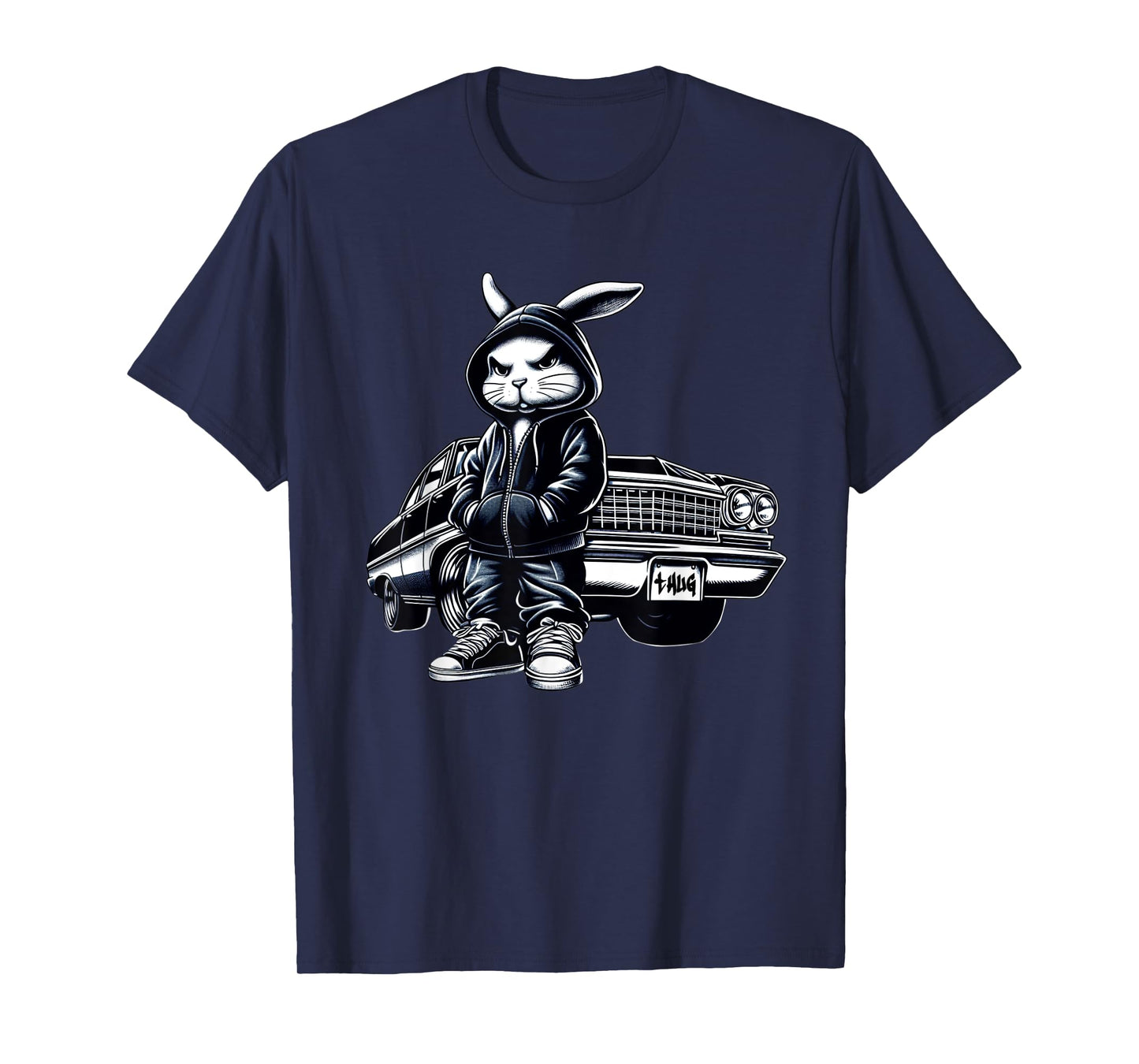 Thug Bunny Gangster Car Rabbit Bunny Car Thug Lovers T-Shirt