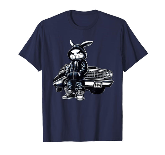 Thug Bunny Gangster Car Rabbit Bunny Car Thug Lovers T-Shirt