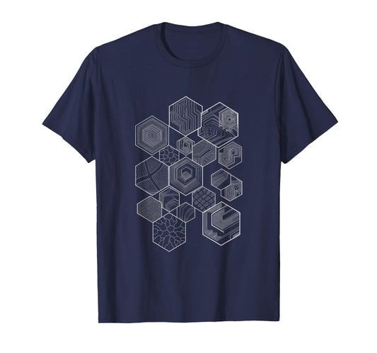 Sacred Geometry Hexagonal Pattern Chaos Esoteric T-Shirt