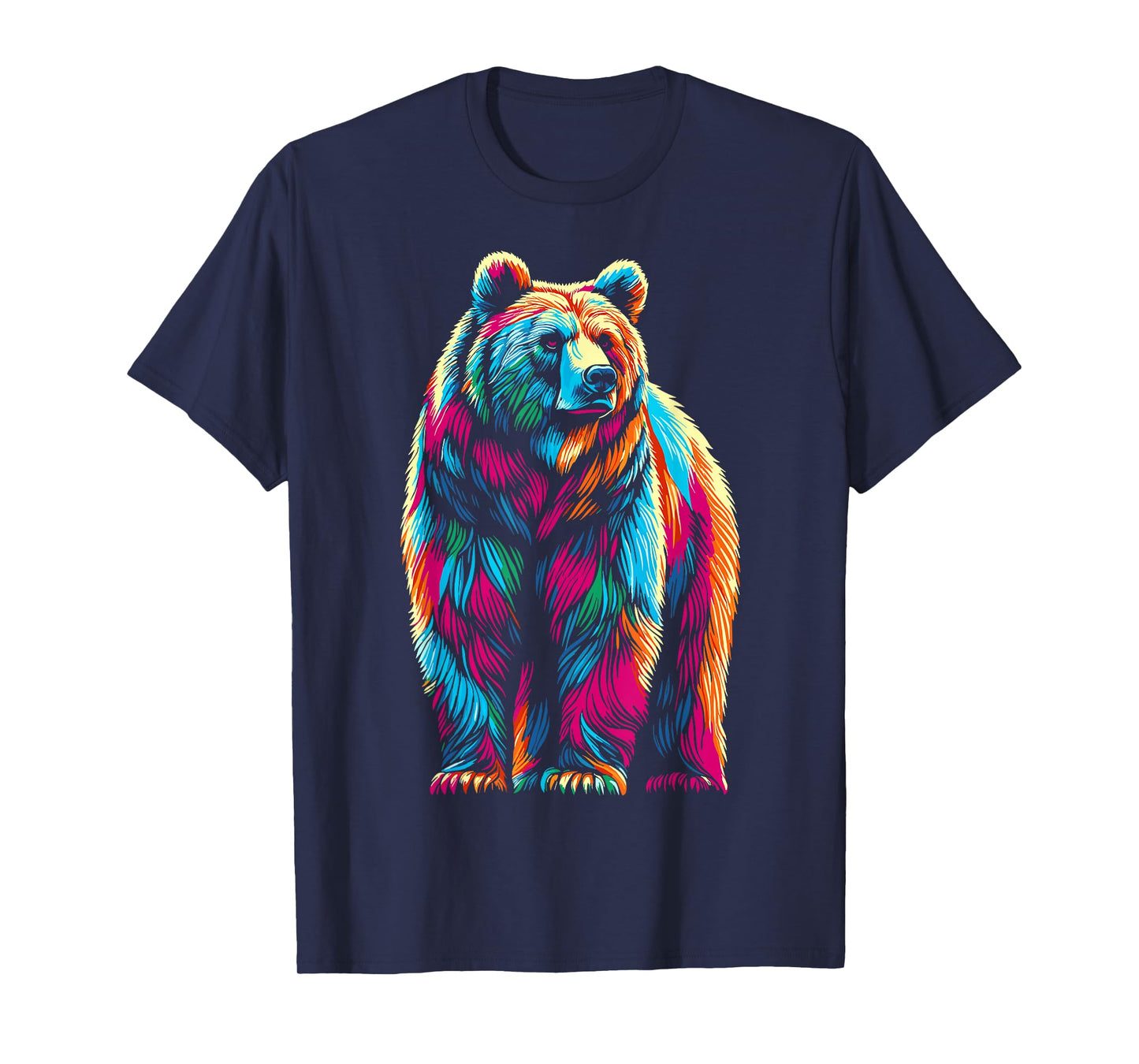 Bear Wildlife Colorful Bear T-Shirt