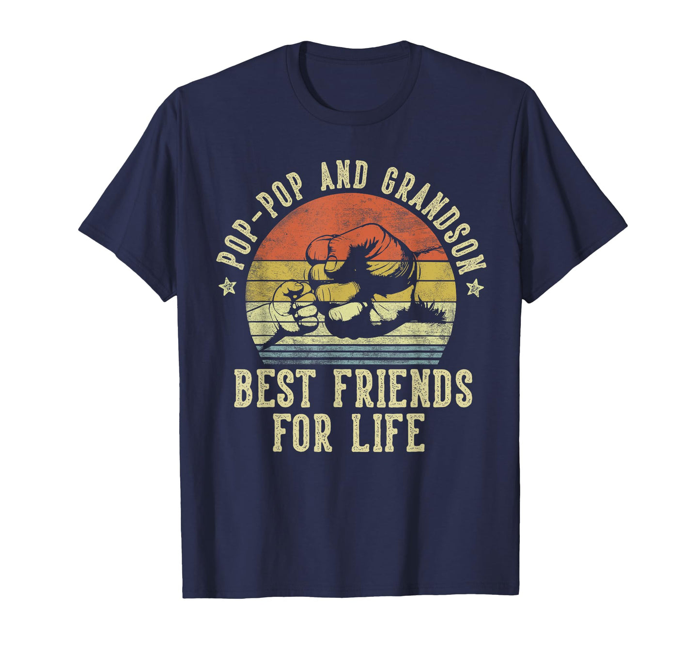 Pop-Pop and Grandson Best Friends for Life Funny Pop-Pop T-Shirt