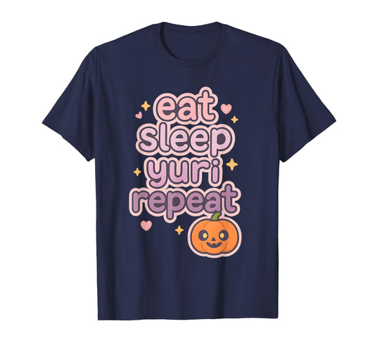 Eat Sleep Yuri Repeat Girl's Love Manga Anime Gifts T-Shirt