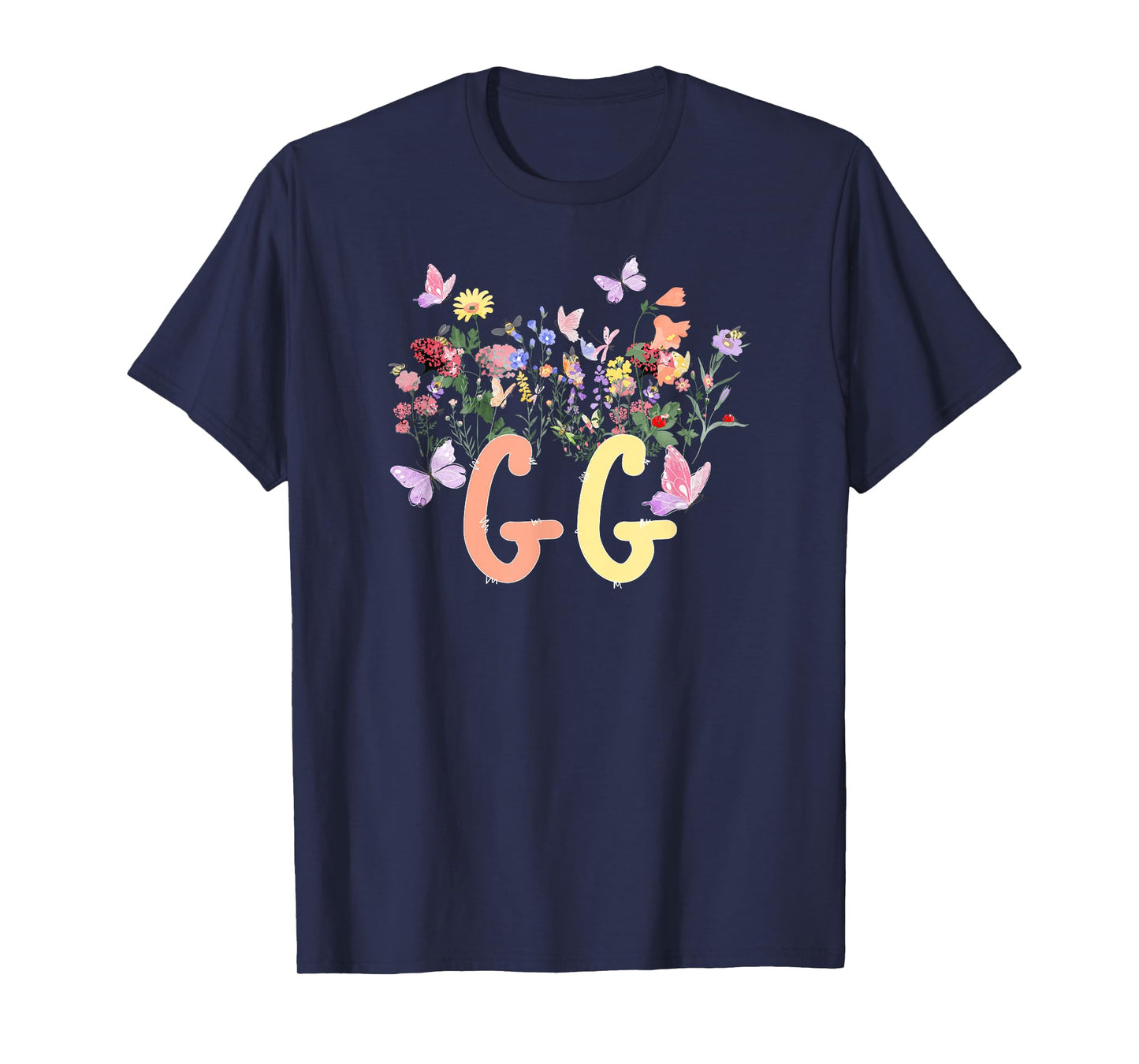 GG Flowers GG Grandmother GG Grandma T-Shirt