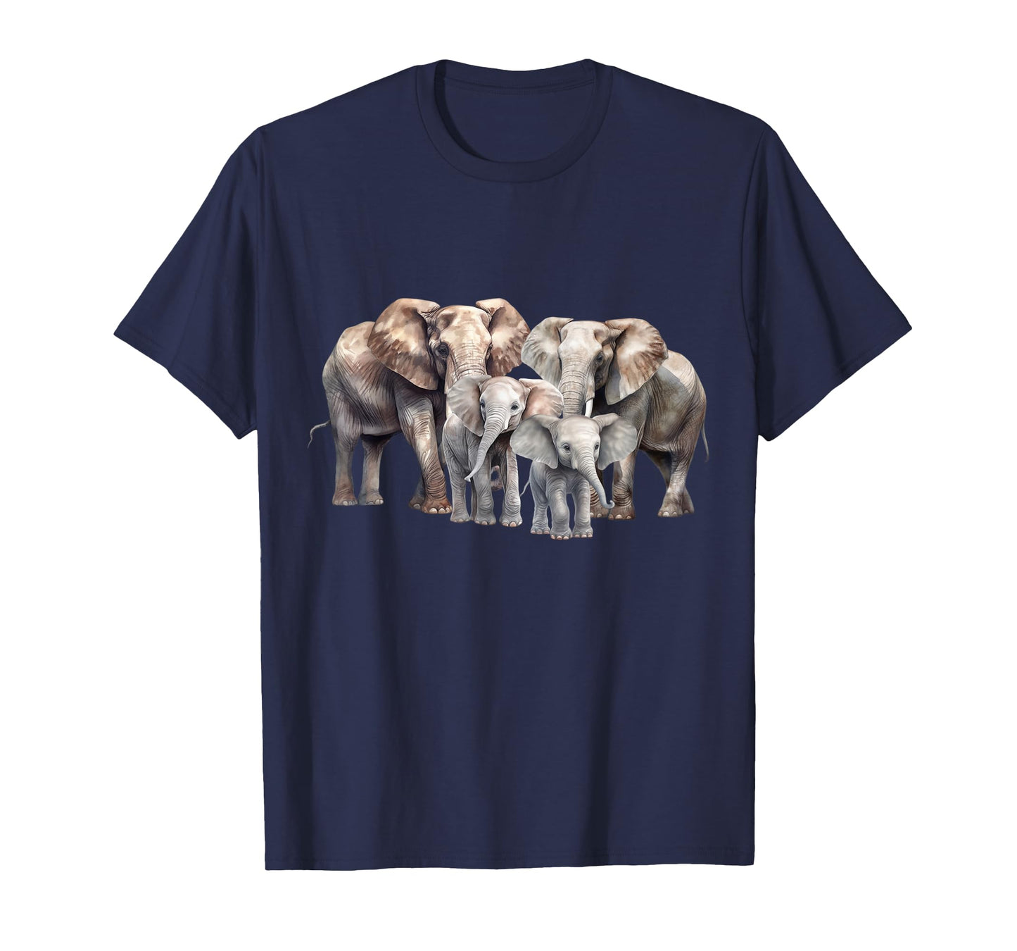 Elephant Family Elephant For Men Women Kids Boys Girls T-Shirt