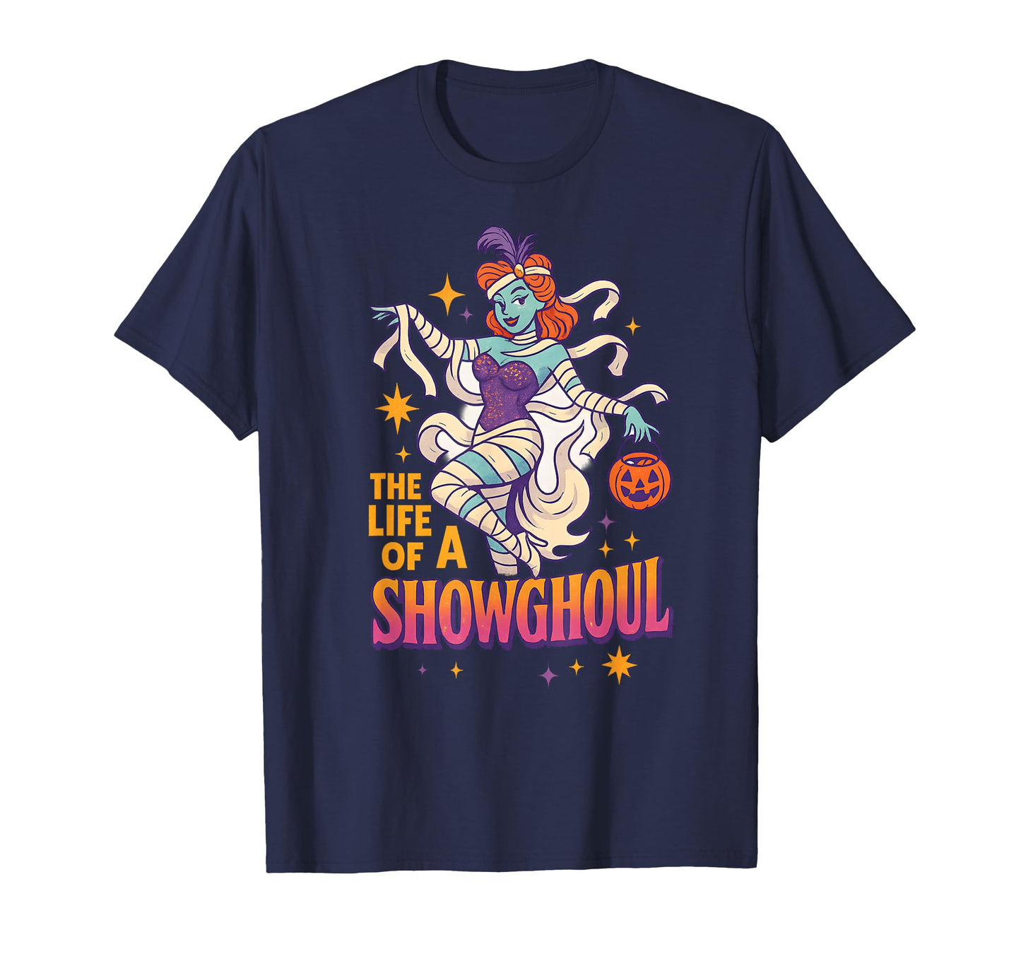 The Life of a Showghoul Funny Halloween Broadway Ghost T-Shirt