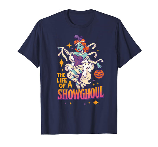 The Life of a Showghoul Funny Halloween Broadway Ghost T-Shirt