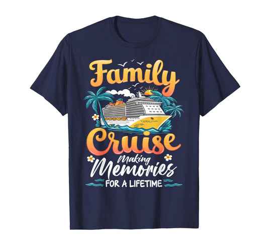 Cruise Party Vacation Trip Family Matching Outfit. Unisex Family Cruise 2025 Summer Vacation T-Shirt