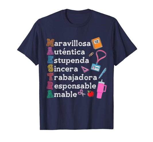 Spanish Teacher Appreciation Maestra Bilingual Teaching Life T-Shirt