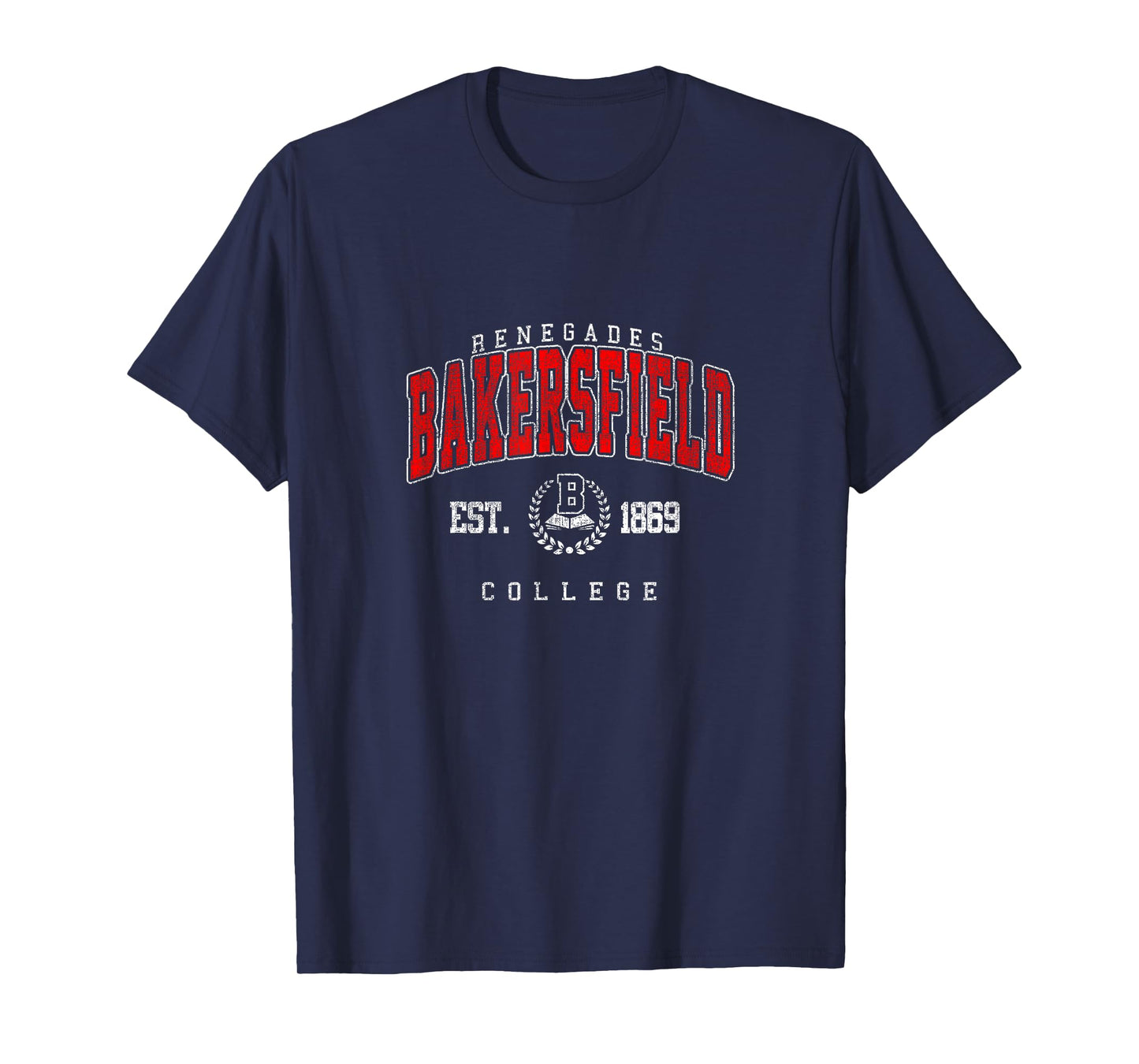 Bakersfield Retro Arch Athletic Vintage Sports Tee Men Women T-Shirt