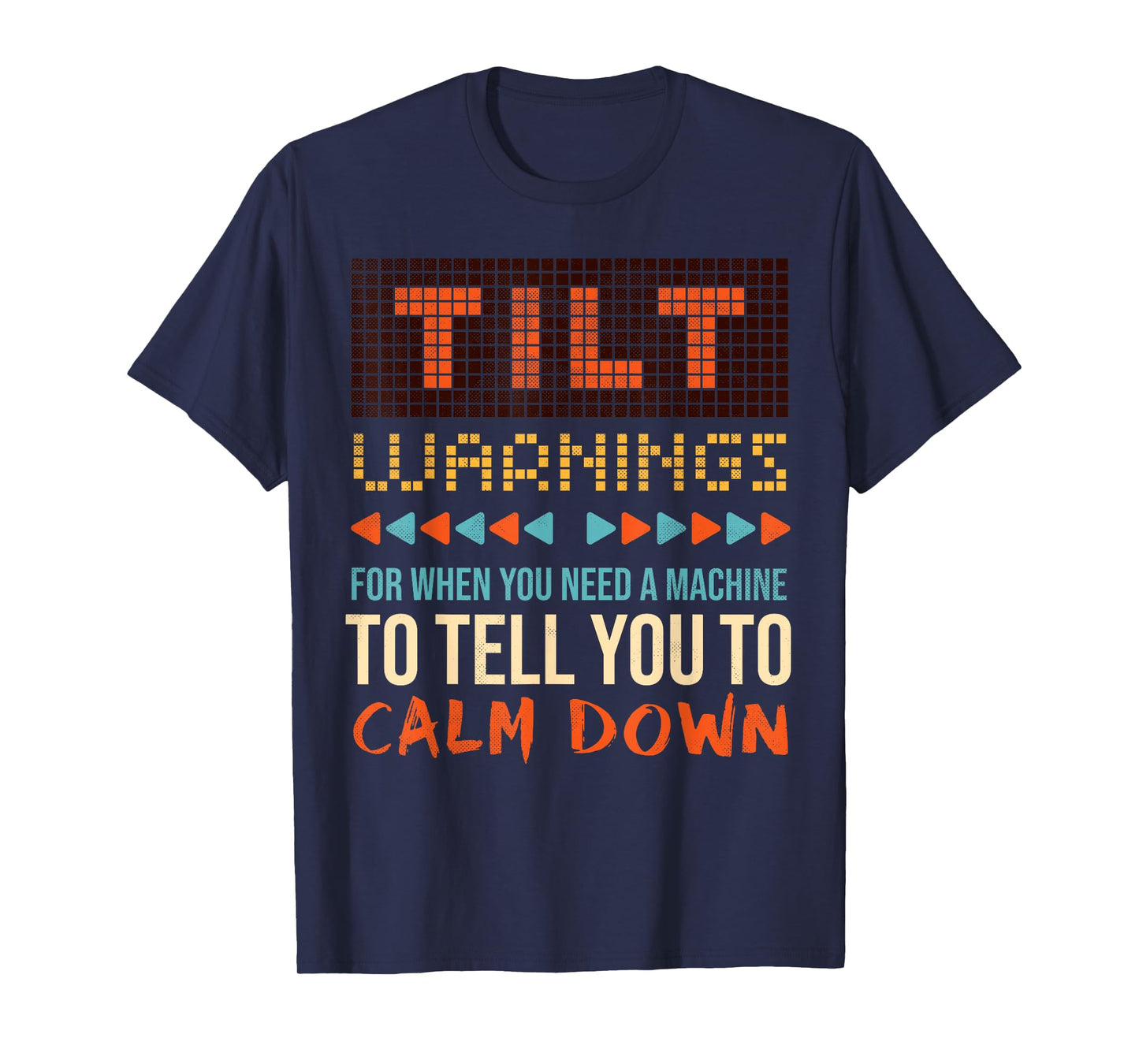 Sarcastic Funny Pinball Tilt Warnings T-Shirt