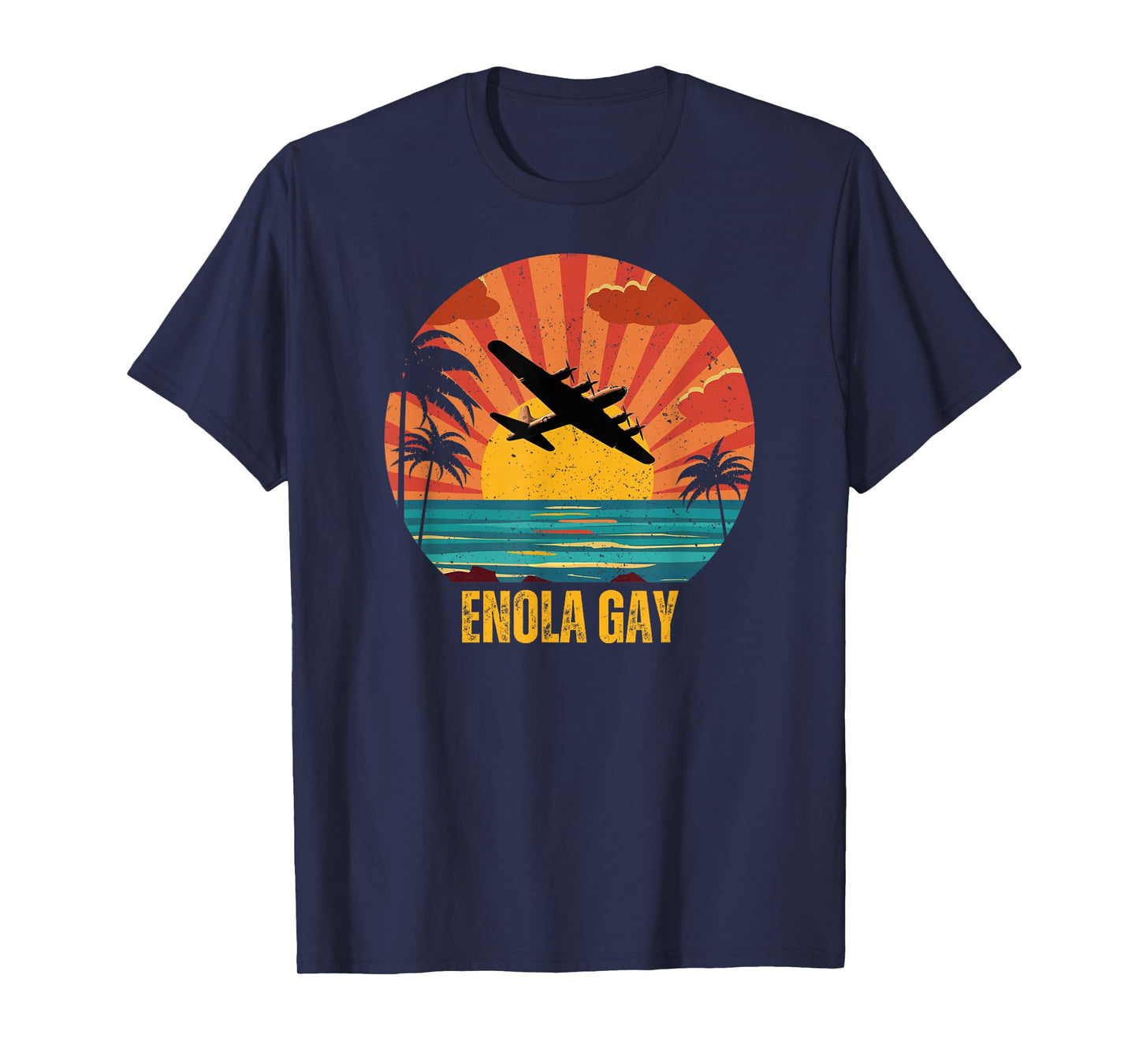Enola Gay Vintage Airplane Enthusiast Graphic Design T-Shirt
