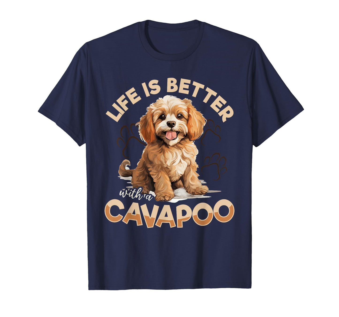 Cavapoo Dog Breed Pet Life is better with a Cavapoo Men Women Kids T-Shirt
