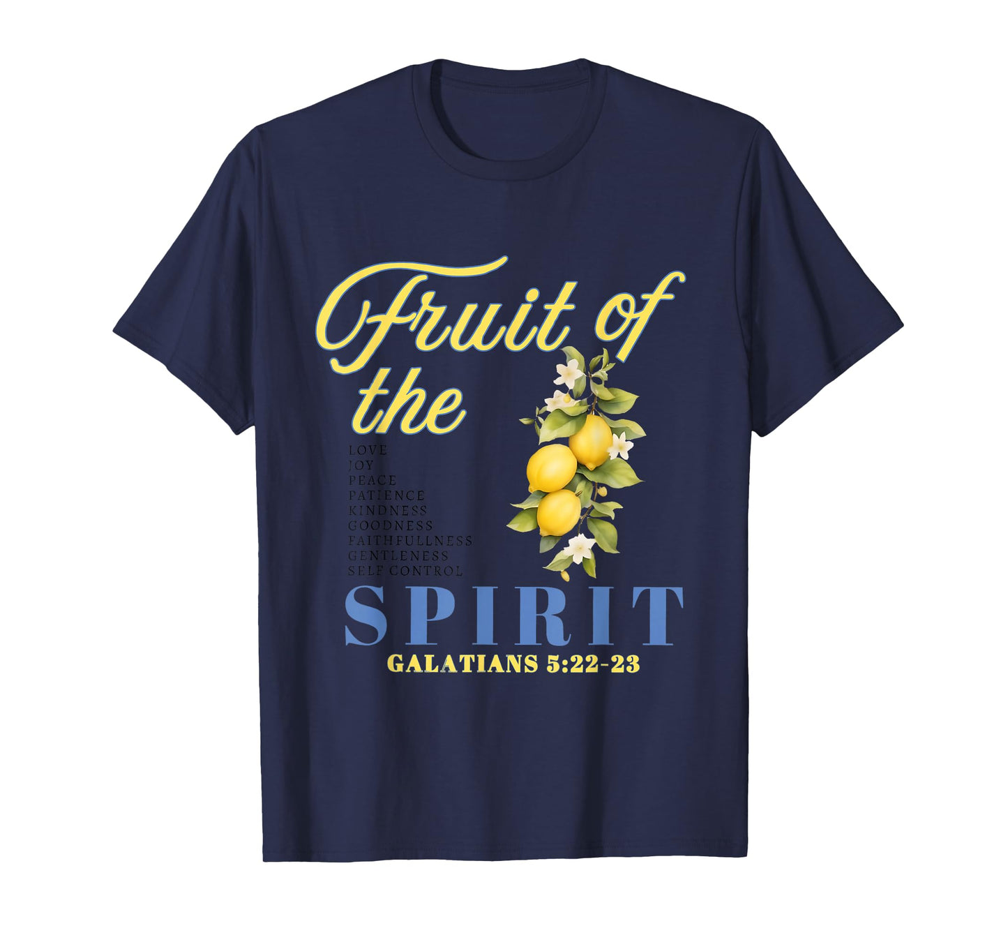 Fruit of The Spirit Christian Merch Bible Verse Vintage T-Shirt
