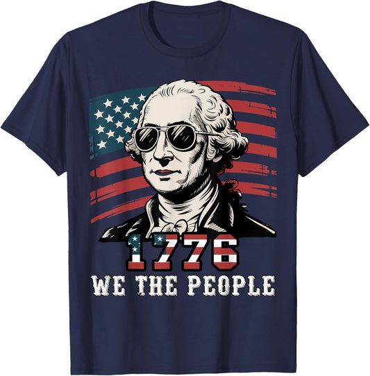 1776 We The People 4th July George-Washington Boys Toddler T-Shirt