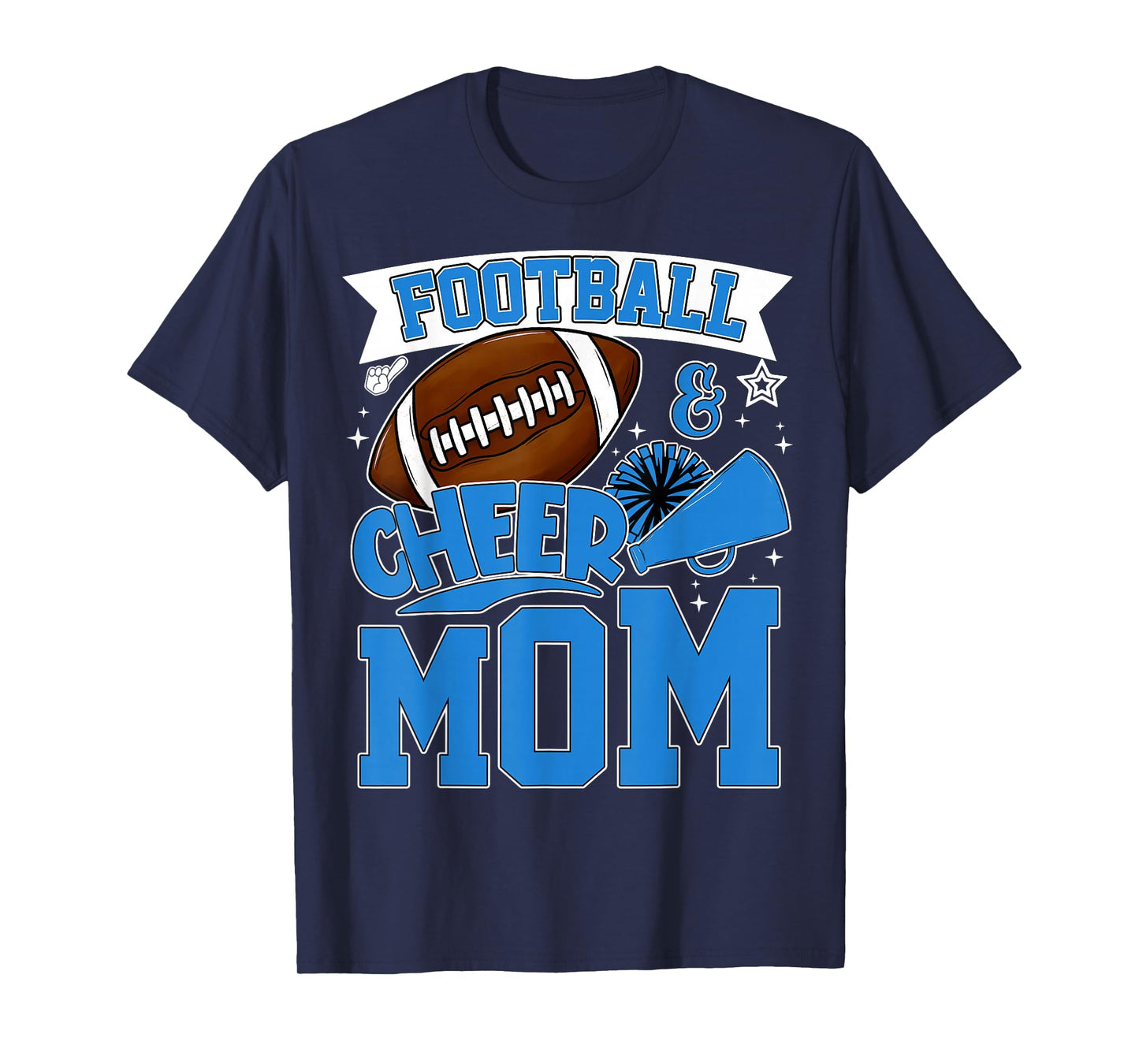 Football Cheer Mom for Women Men Vintage Cheer Spirit Funny T-Shirt