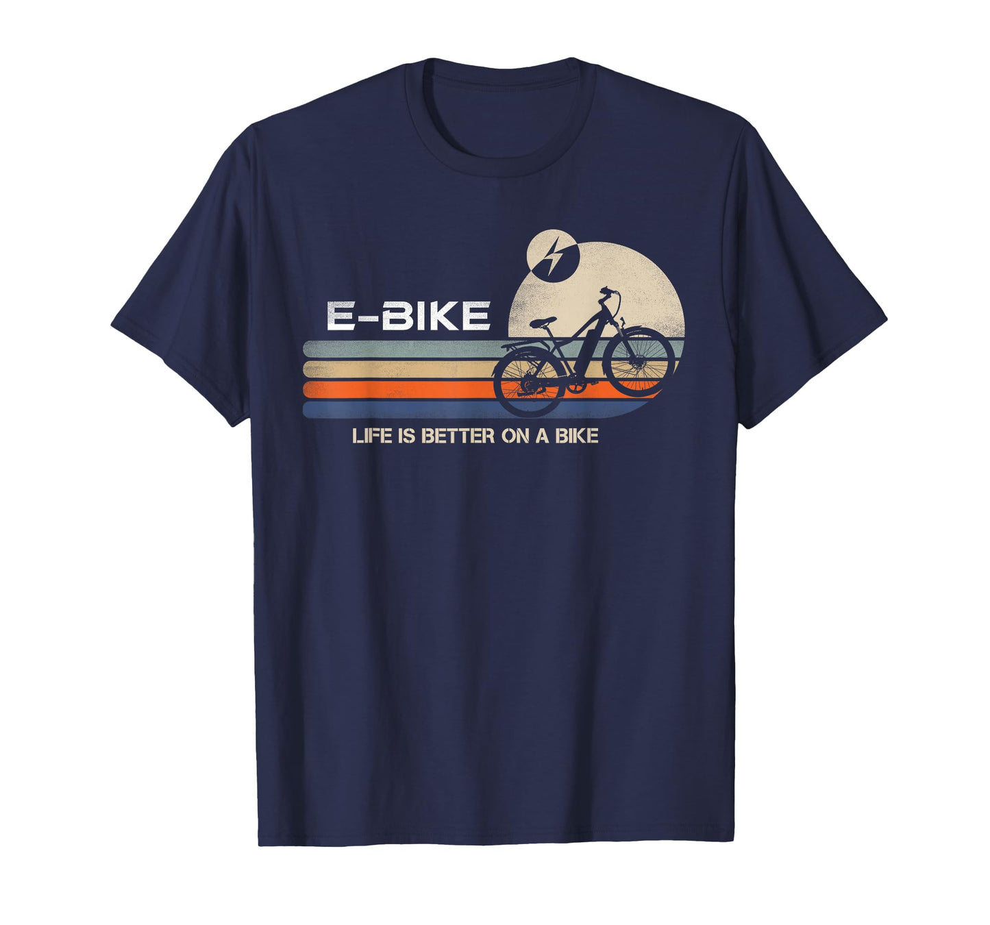 E-BIKE Retro Electric Bicycle Vintage Cycling Life is better T-Shirt