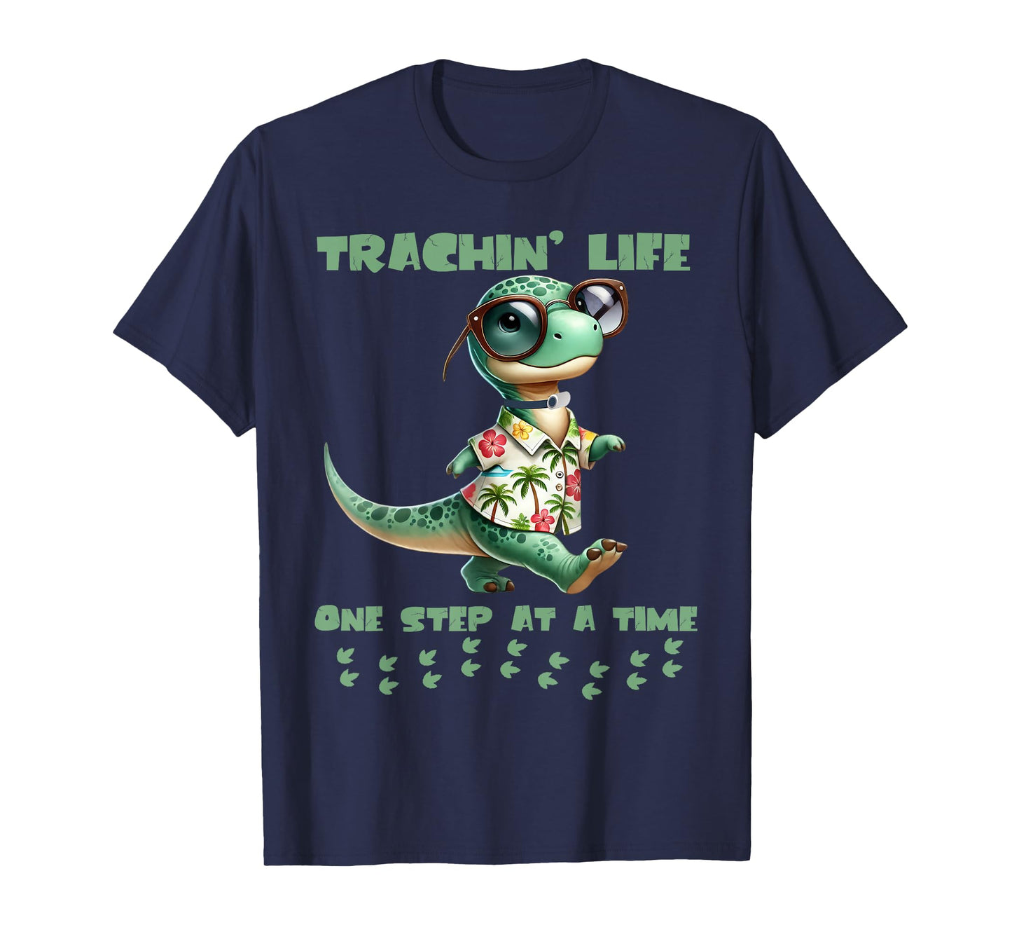 Trachin Life One Step at a Time Tracheostomy Awareness T-Shirt