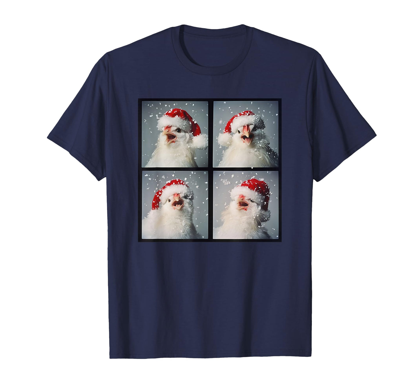 Chicken Farm Bird Men Kids Women Christmas Silkie Chicken T-Shirt