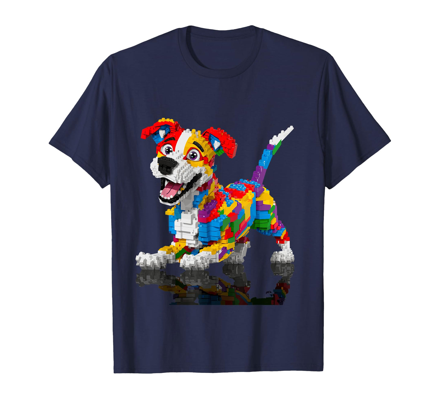 Master Builder Kids Building Blocks Dog Brick Builder T-Shirt