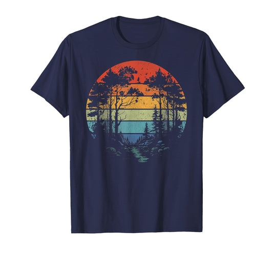Wildlife Trees Outdoors Nature Retro Forest Vintage T-Shirt