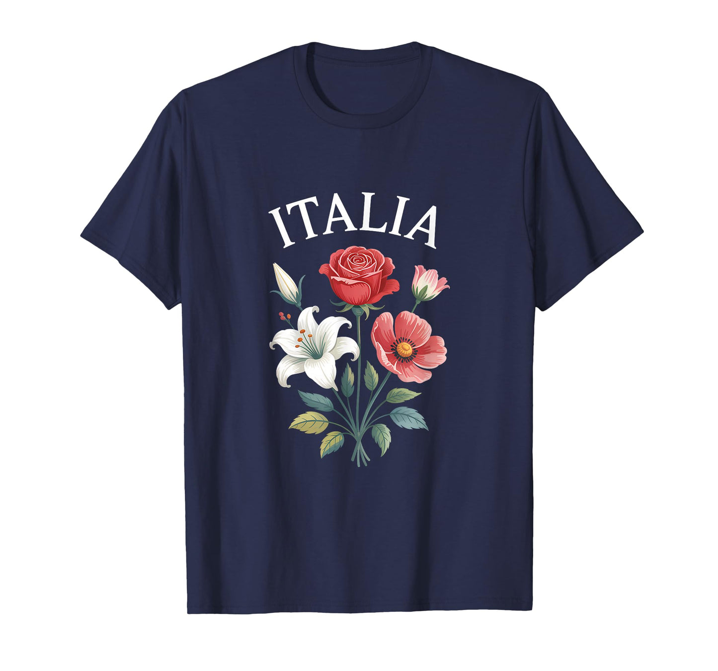 Italia Floral Bouquet Heritage Design T-Shirt