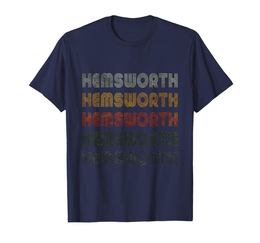 Love Heart Hemsworth Tee Grunge Vintage Black Hemsworth T-Shirt