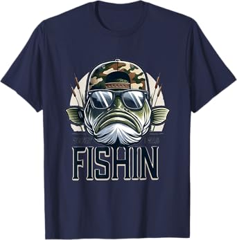 Wishin I was Fishin Bass Fish T-Shirt