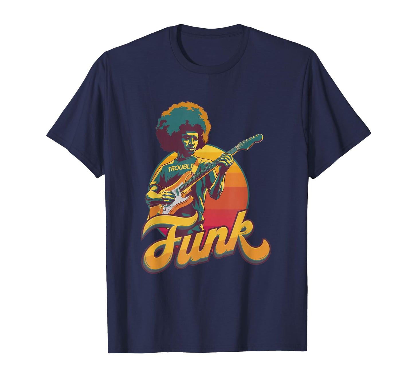 70s Retro Funk Afro Band Guitarist - Jazz Funk & Soul T-Shirt