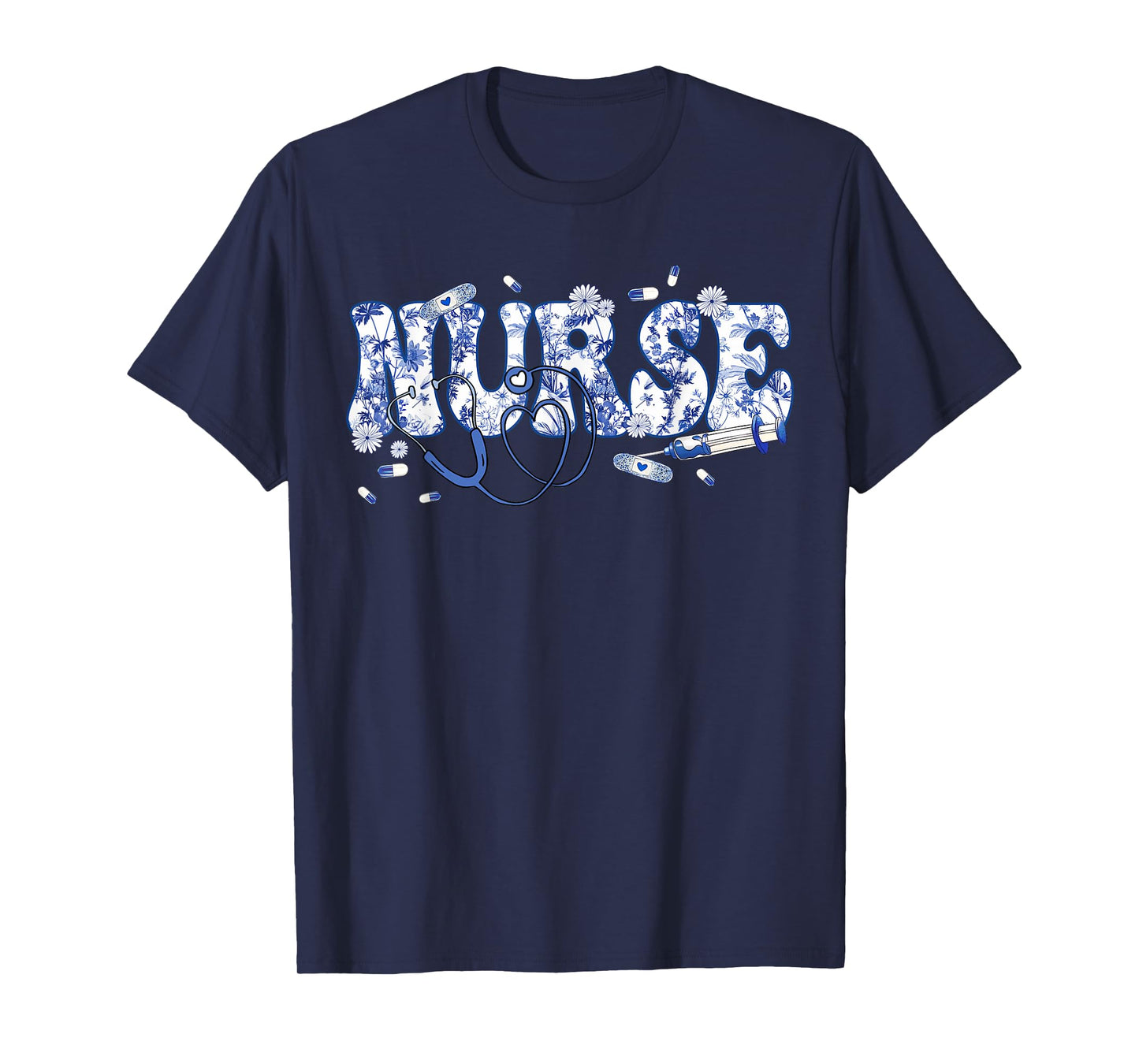 Nurse Shirt Women Girl Nurse Life Nurse Week Nursing Floral T-Shirt