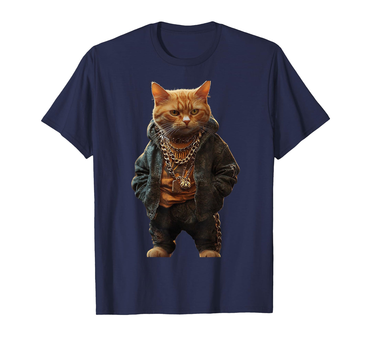 Thug Gangster Life Cat For Hip Hop Fans Meme and Cat lovers T-Shirt for Men Women Girls Kids