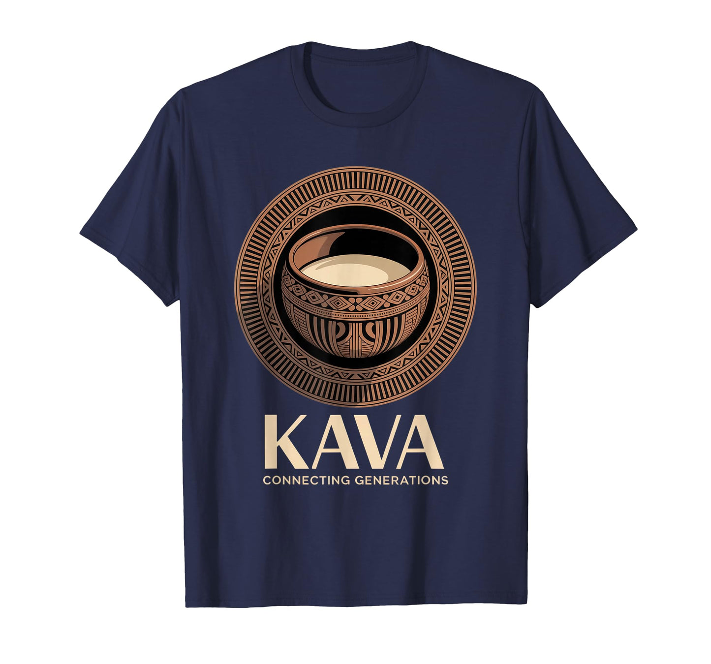 Pacific Island Kava Culture Artwork Design T-Shirt