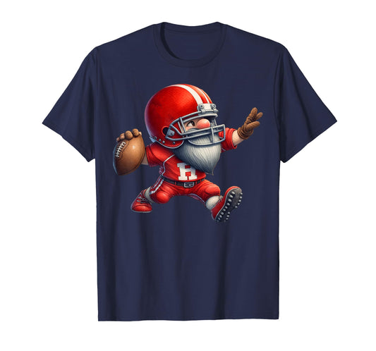 Funny American Football Gnome Graphic For Football Season T-Shirt