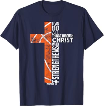 Men Christian Basketball Boys Player Religious Team Coach T-Shirt