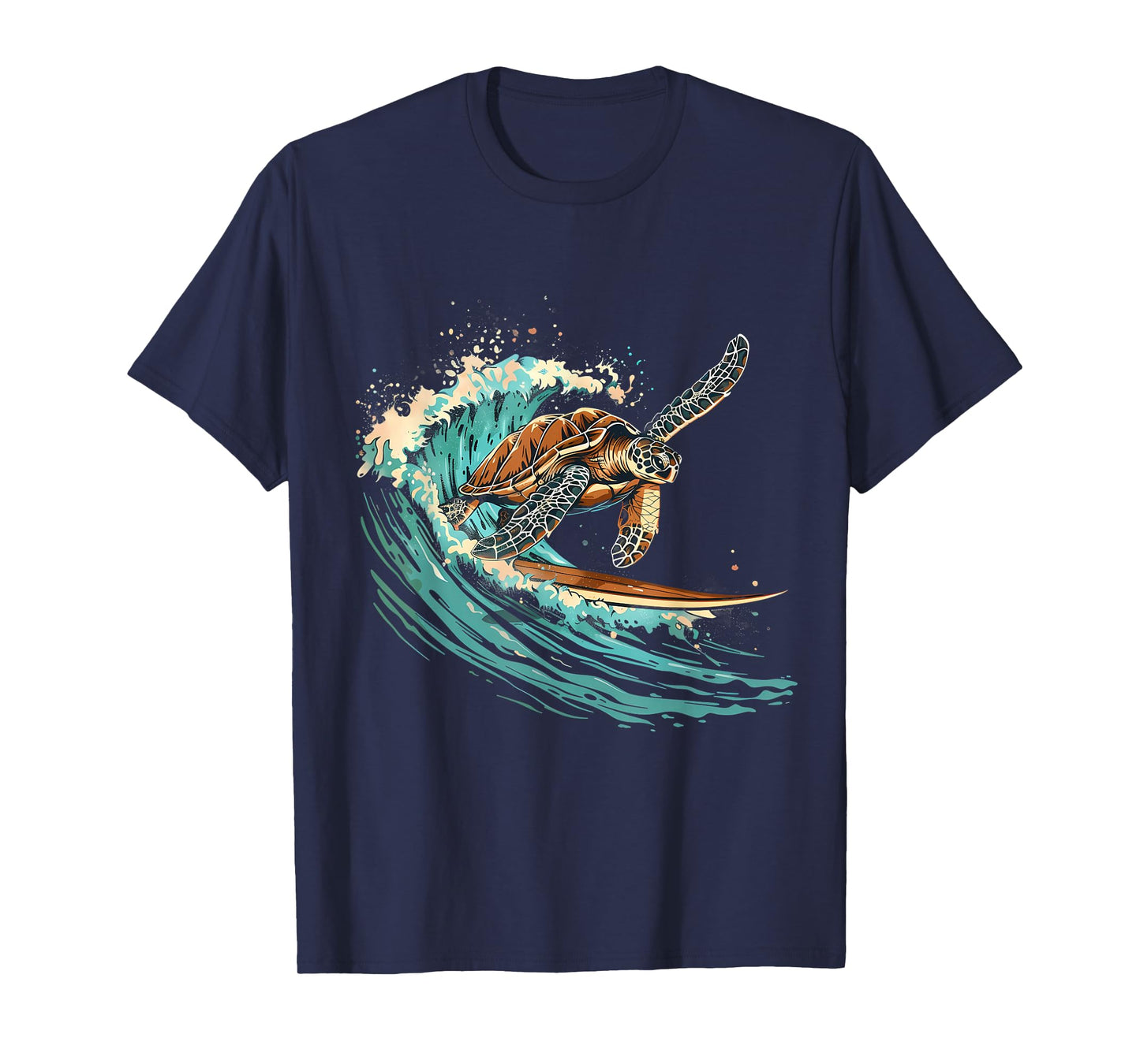 Sea Turtle Surfing Ocean Sea Turtle Ocean Sea Animal Lover T-Shirt