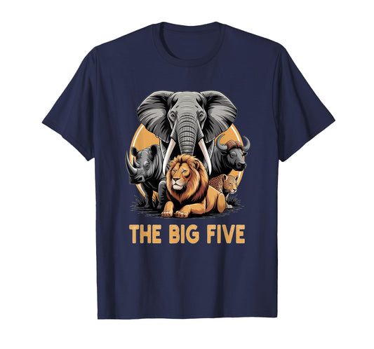 Big 5 Wildlife South Africa Safari Africa's Big Five T-Shirt