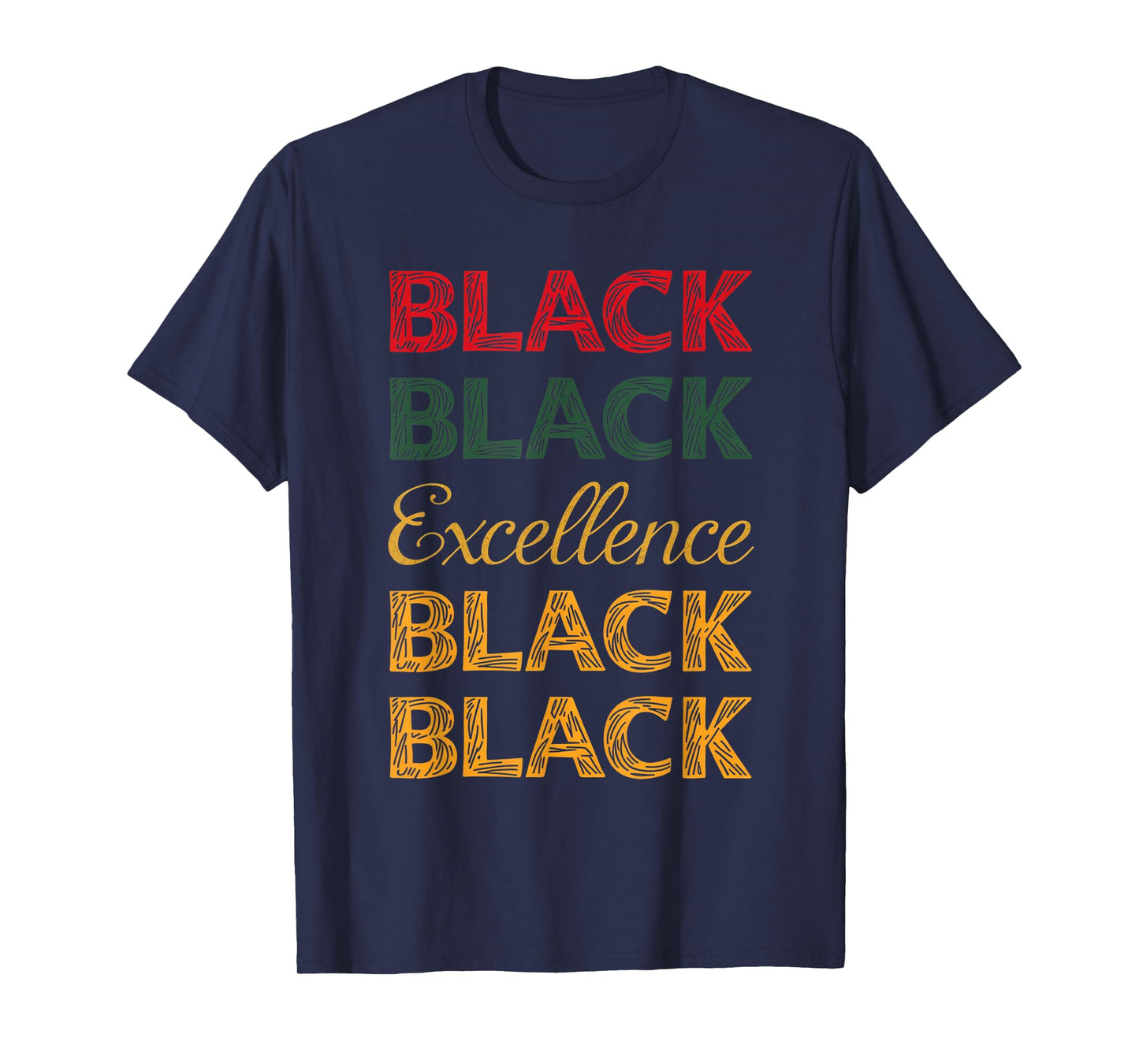 Black Excellence Afro Black History Month Motivation T-Shirt