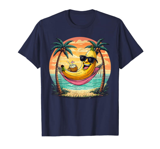 Banana Hammock Cool Tropical Pun Design T-Shirt