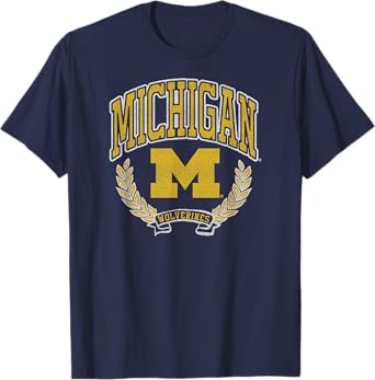 Michigan Wolverines Vintage Victory Navy Officially Licensed T-Shirt
