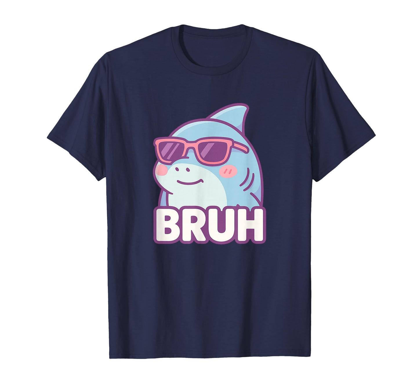 Funny Bruh Joke Bro Shark Lover Ocean Wildlife Humor T-Shirt