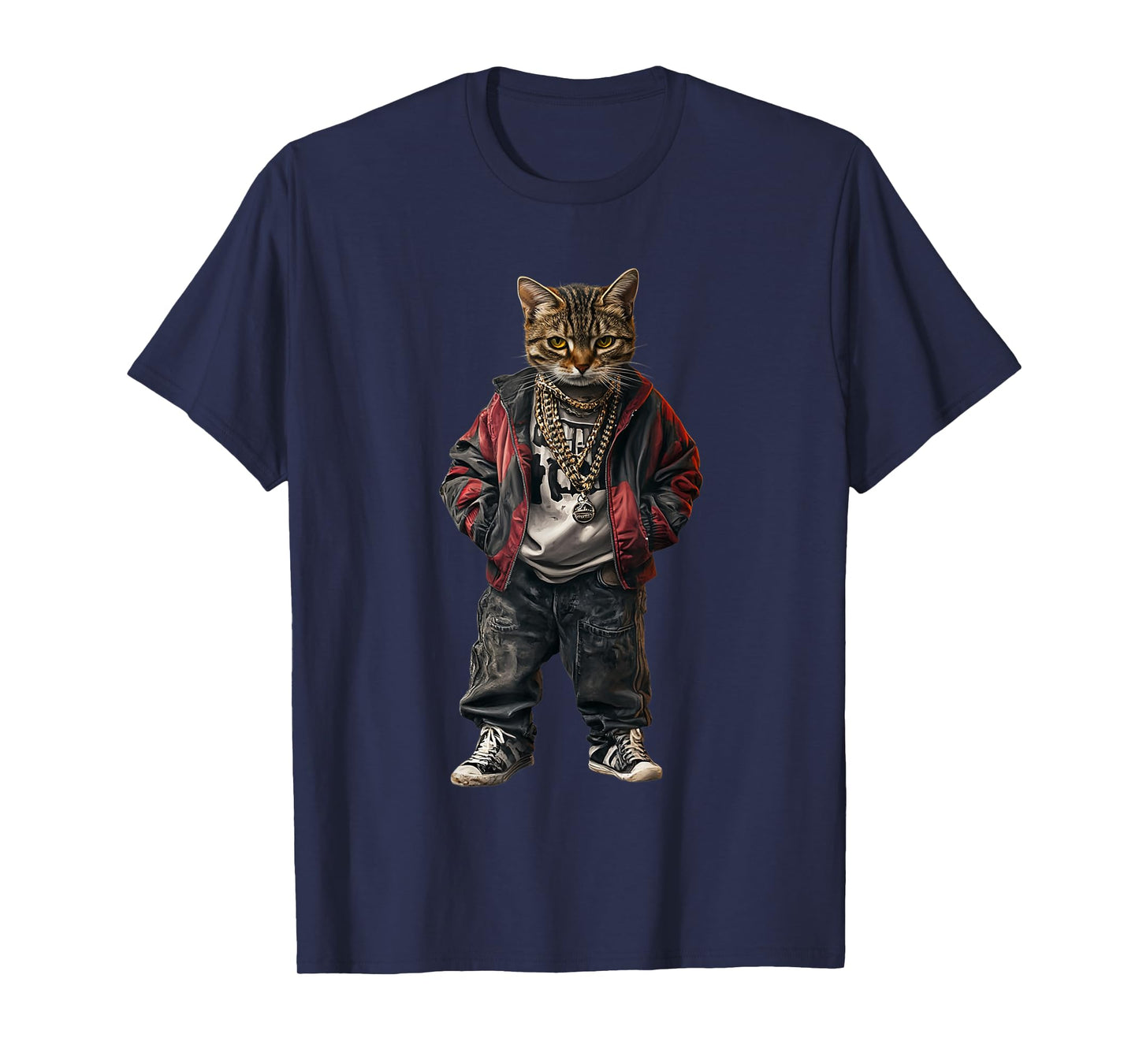 Thug Gangster Life Cat For Hip Hop Fans Meme and Cat lovers T-Shirt