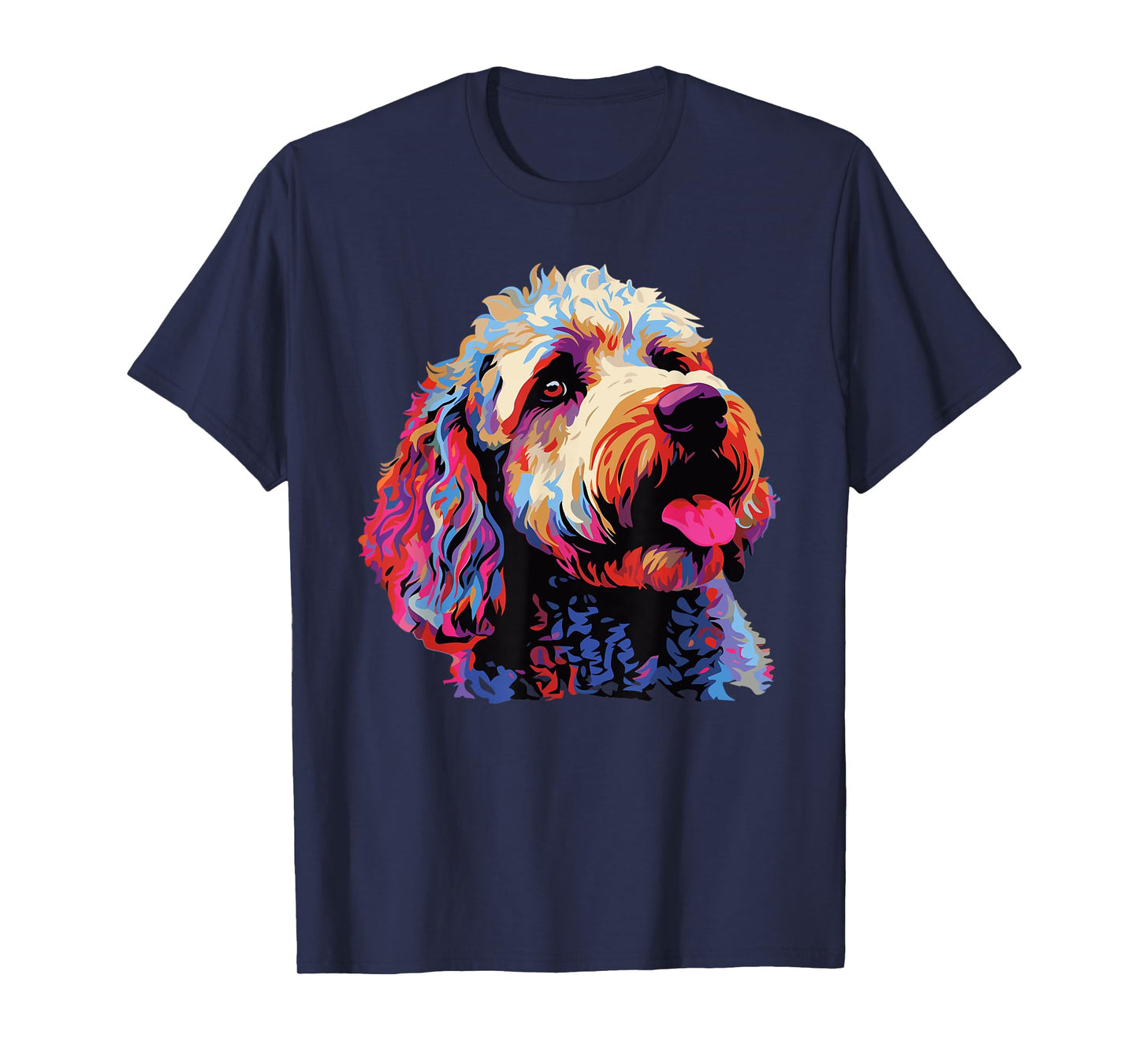 Watercolor Colorful Lagotto Romagnolo Dogs T-Shirt