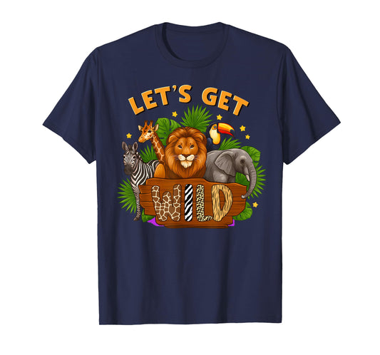 Let's Get Wild Zoo Animals Wildlife Birthday Party Safari T-Shirt