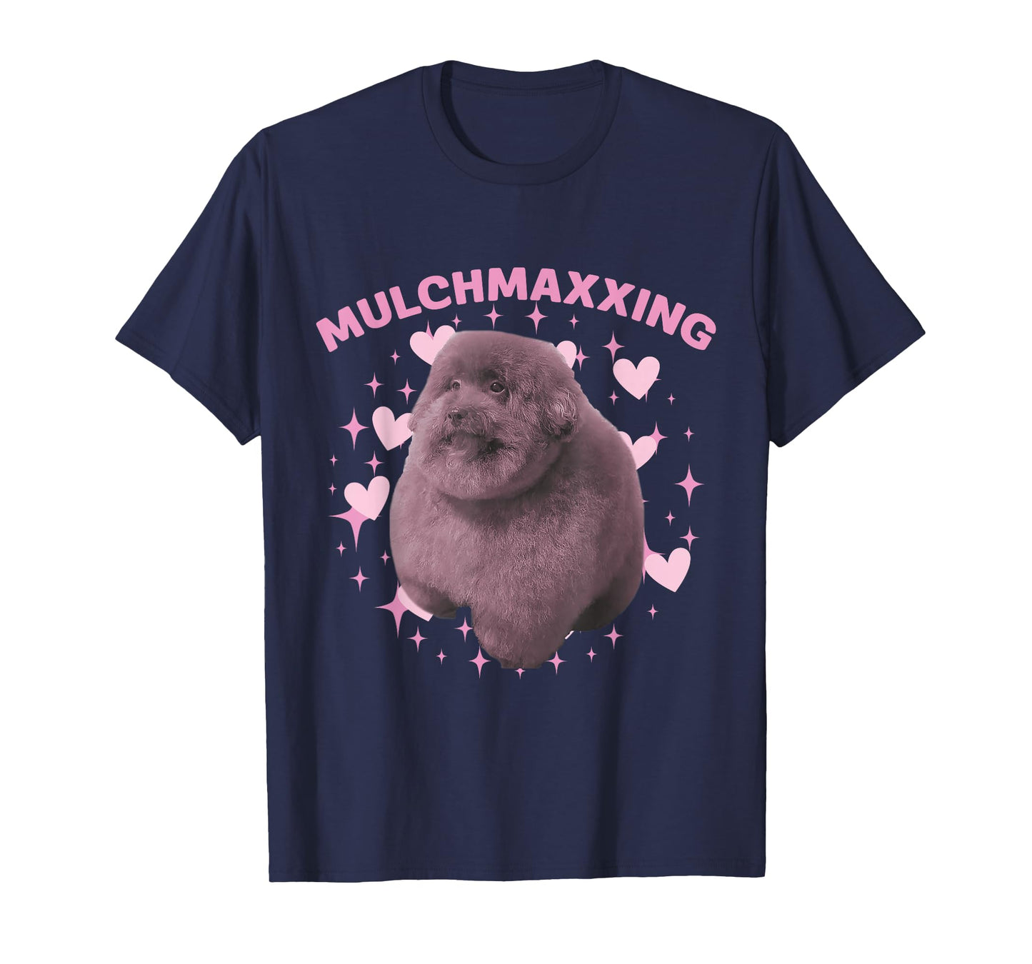 Mulch Gang 4 Life MulchMaxxing Puppy Dog Meme For Dog Lovers T-Shirt