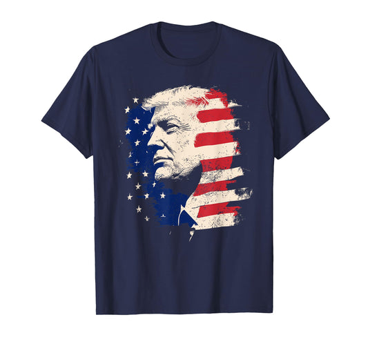 President Trump Portrait Vintage T-Shirt