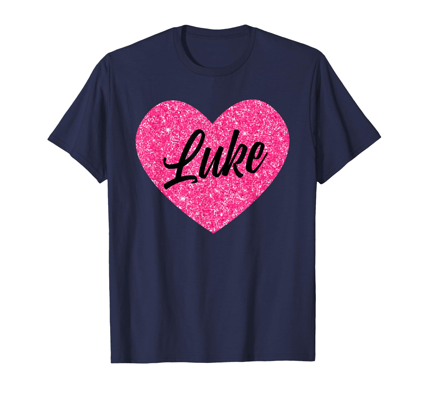 I Love Luke Cute Luke Pink Heart for Valentines Day T-Shirt