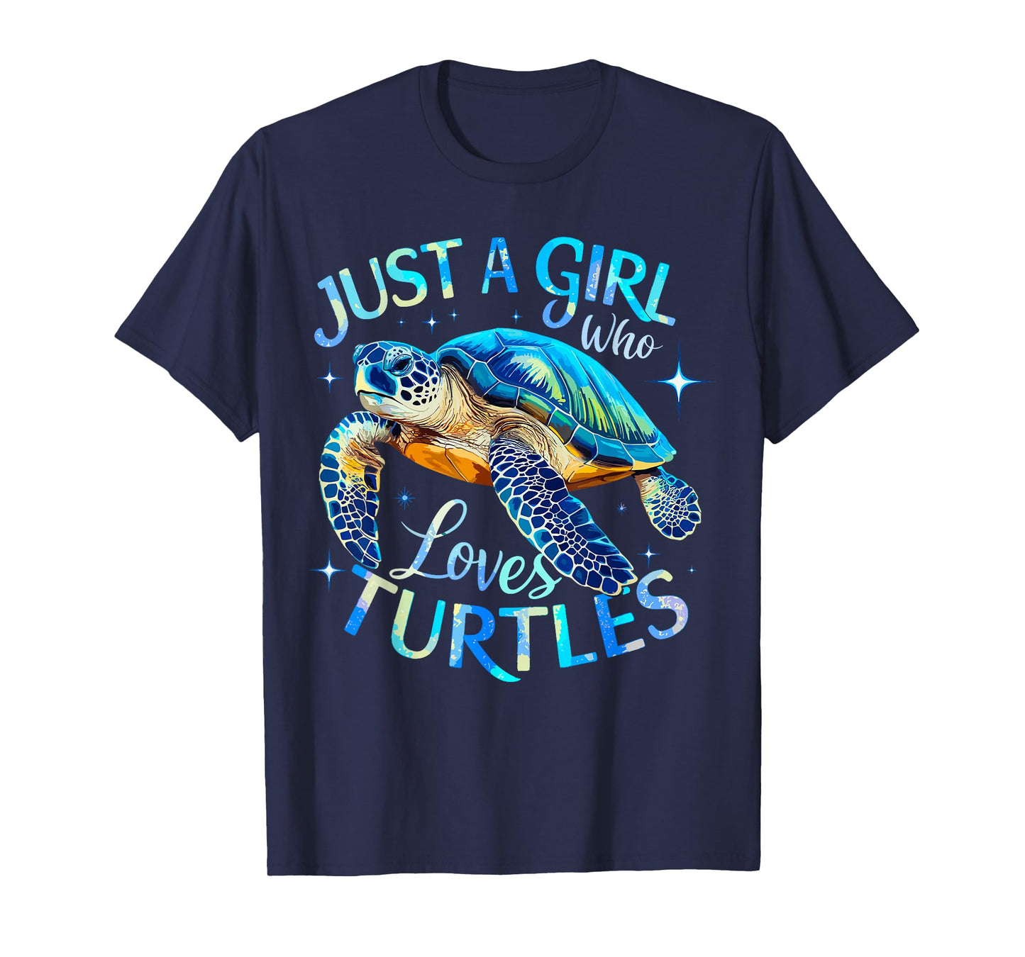 Sea Turtle Just a Girl Who Loves Turtles T-Shirt