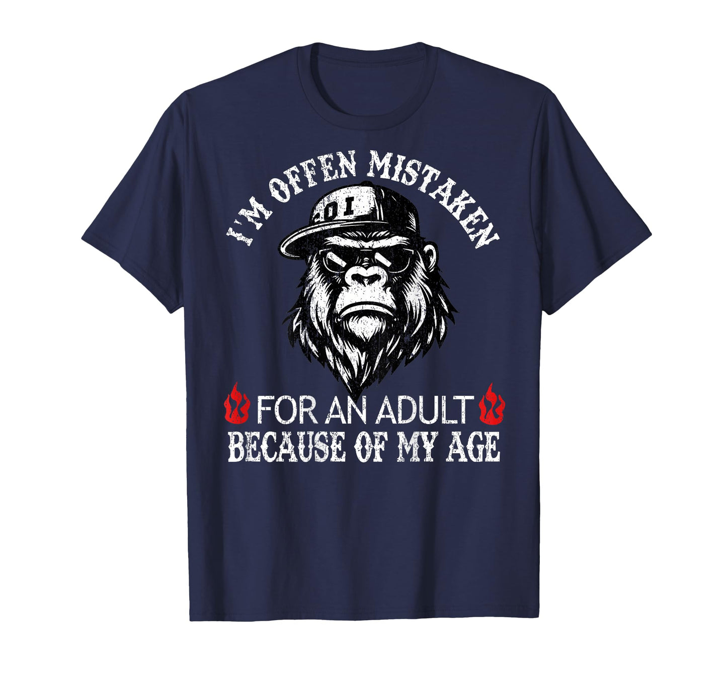 I'm Often Mistaken for an Adult Because of My Age Monkey T-Shirt