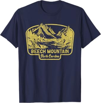 Beech Mountain North Carolina Hiking Outdoors Vintage T-Shirt