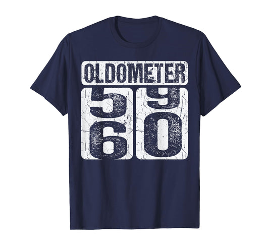 Oldometer 59-60 Vintage - Funny 60th Birthday T-Shirt